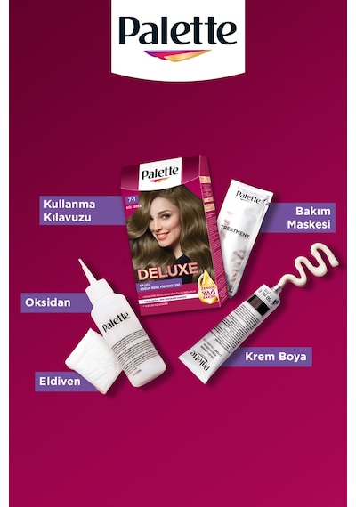 Palette Deluxe Saç Boyası 7 - 1 Asil Kumral (531973427)
