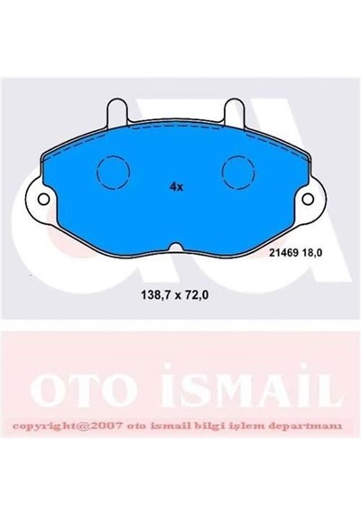 BOSCH 986495112 Fren Balatası Ön Transit T15 88-06