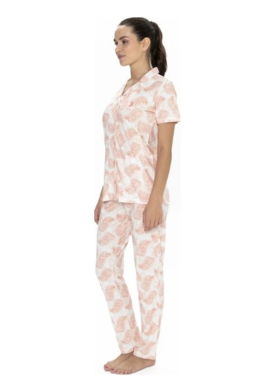 U.s. Polo Assn. 20087 Kadın Somon Kısa Kollu Boydan Patlı Pijama Takımı Belirtilmemiş U.s. Polo Assn. 20087 Kadın Somon Kısa Kollu Boydan Patlı Pijama Takımı Belirtilmemiş