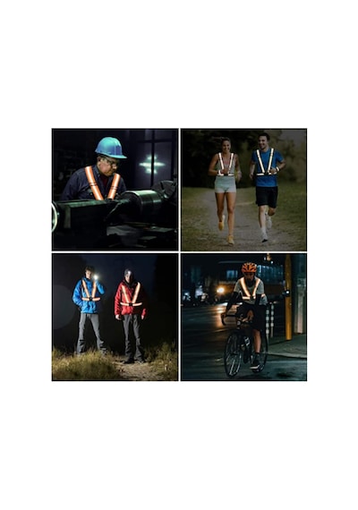 Xmlbayiciniz Reflektörlü Yelek, Motosiklet Bisiklet Scooter Uyumlu, Ayarlanabilir, Unisex, Yeşil, L Beden Genel