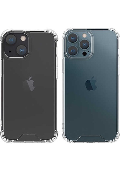 Apple Uyumlu iPhone 13 Pro Max Uyumlu Zore Kamera Korumalı Nitro Anti Shock Silikon-renksiz Renksiz -