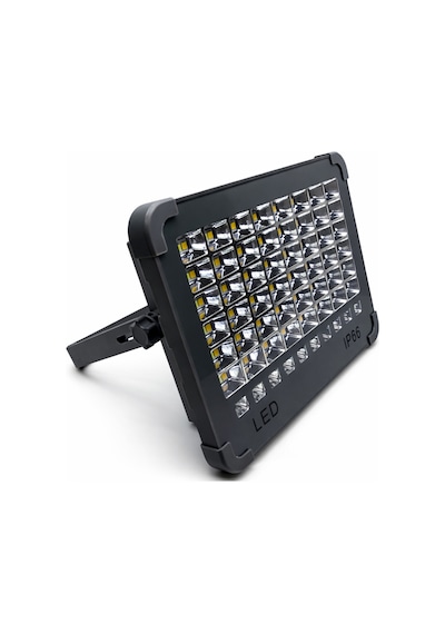Solar Led Projektör - 5 Farklı Aydınlatma Modu, Ip66 Su Geçirmez, Type-c Şarjlı Kamp Ve Bahçe Lambası Gri