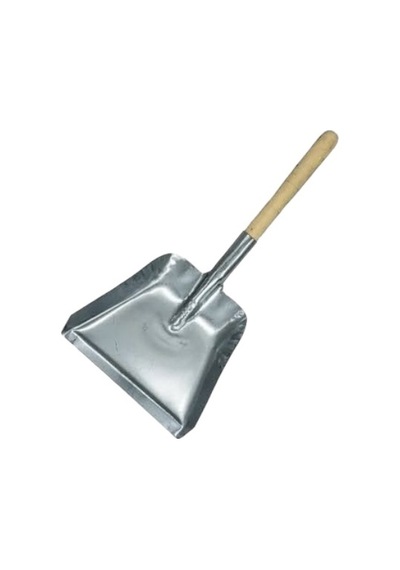 Mangal Şömine Köz Küreği Geniş Kalın Metal Gövde Ağaç Saplı