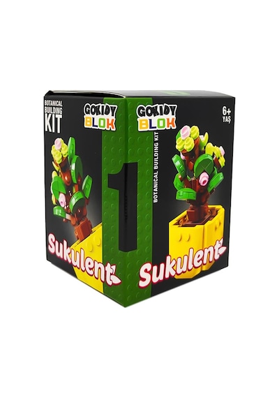 Gokidy Blok Sukulent Bitki Yapım Seti No 1 Oza61531