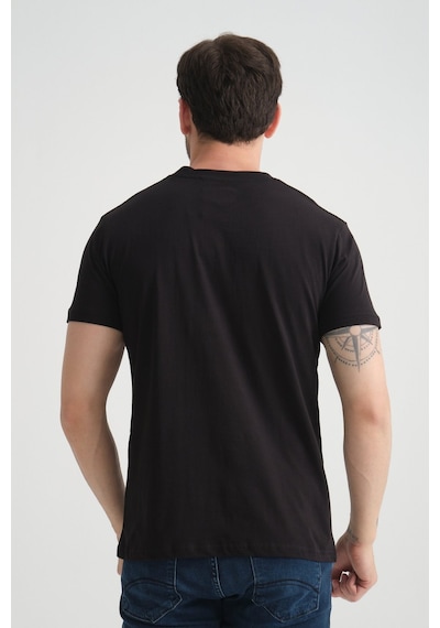 Shooter Sportwear Shooter Erkek Pamuklu T-shirt Premium Kalite Minimal Tasarım Regular Kalıp Siyah