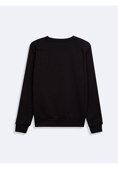 Ltb Dıfodı New Logolu Yuvarlak Yaka Sweatshırt Siyah
