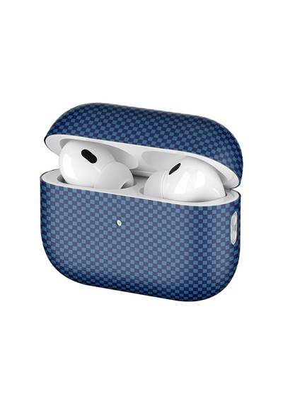 Apple AirPods Uyumlu Pro 2 Zore Airbag 43 600d Karbon Fiber Kulaklık Kılıfı Lacivert