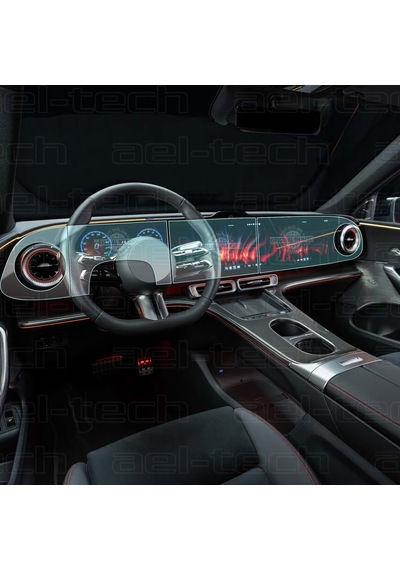 Mercedes Glc Ev Uyumlu Dijital Gösterge Ve Navigasyon 9h Nano Ekran Koruyucu 4'lü Set 2025-2026