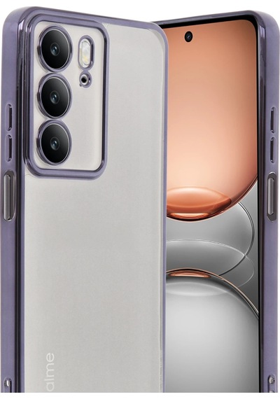 Gld-spt- Newface Realme C75 4g Kılıf Razer Lensli Silikon - Mor
