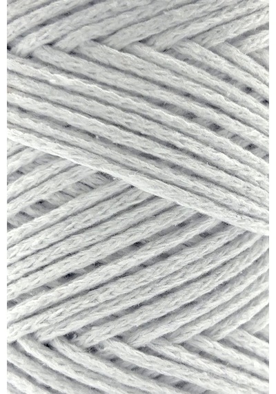Premium Koton Pamuk Makrome İpi 2mm Cotton Zincir Makrome Çanta İpi Supla İpi Koton İp Optik Beyaz