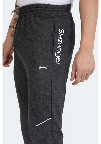 Slazenger Papa 2 Li Set Erkek Eşofman Altı Siyah - Koyu Gri