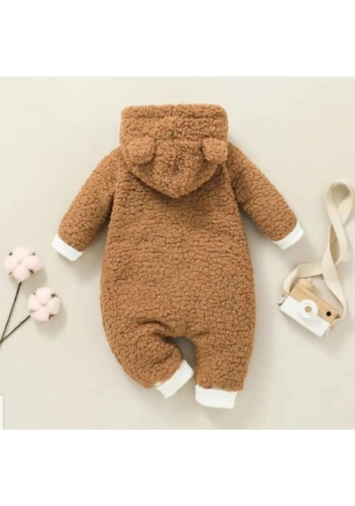 Mai Perla Peluş Welsoft Bebek Tulum Mai080 Kahverengi