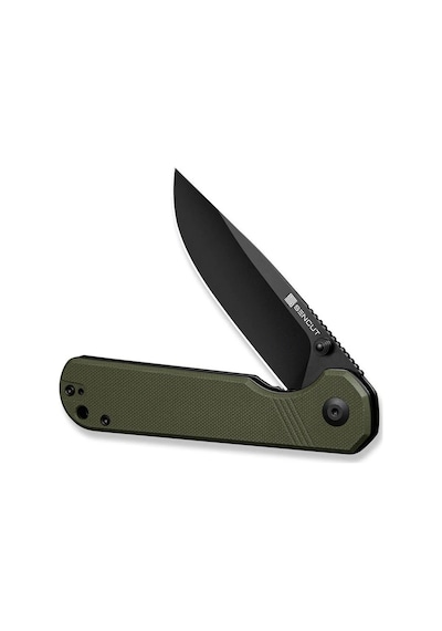 Sencut Aetheris Flipper & Thumb Stud Knife Od Green G10 Handle Kamp Çakı Yeşil