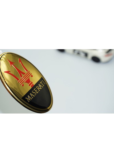 Dk Tuning Ön Kaput Gold Mavi Vidalı Logo Arma Maserati İle Uyumlu