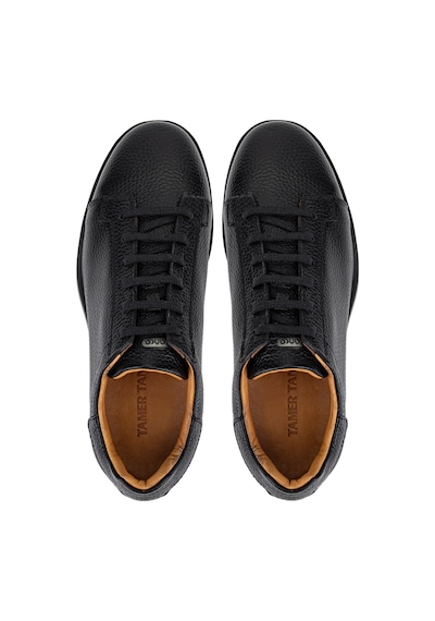 Tamer Tanca Erkek Hakiki Deri Siyah Sneakers & Spor Ayakkabı 1170 Çst-1 Erk Ayk Y26 Sıyah