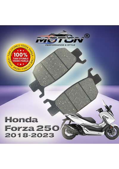 Honda Forza 250 2018-2023 %100 Uyumlu, Yüksek Kaliteli Arka Disk Fren Balatası
