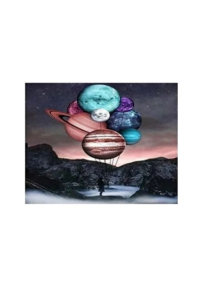 Evrenin Sırrı Sayılarla Boyama Setifiyatı - Çerçeveli, 40x50cm