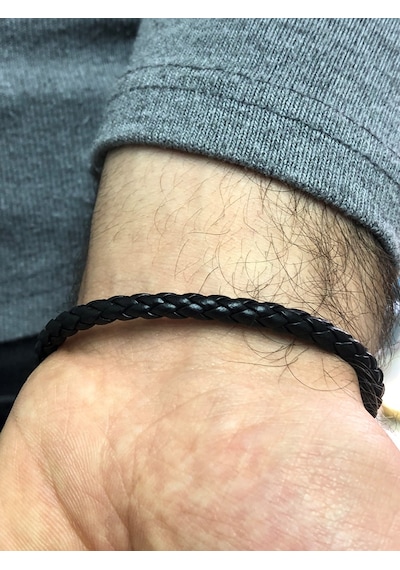 Moda Kulesi Safir Taşlı Özel Tasarım Gümüş Erkek Bileklik