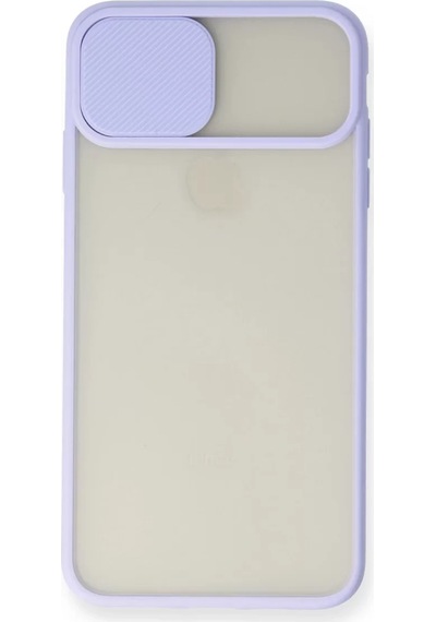 Newface Apple Apple iPhone Uyumlu  Xs Max Kılıf Palm Buzlu Kamera Sürgülü Silikon - Lila