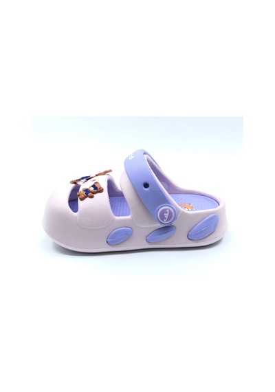 Kocamanlar E477 Hafif Rahat Taban Okul Kreş Havuz Günlük Unisex Çocuk Terlik Lila