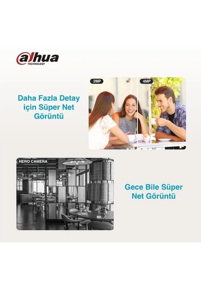Dahua Hero H4ı Indoor 360 Hareketli, Gece Görüşlü, Akıllı Takipli Güvenlik Kamerası