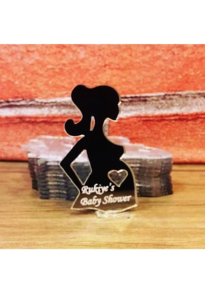Isme Özel Hamile Kadın Magnet, Kişiye Özel Babyshower