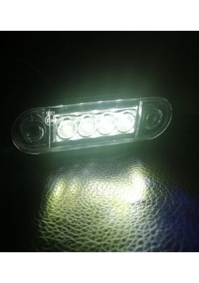 Ahmet Otomotiv Krom Boru Ledi Beyaz Renk 12v-24v