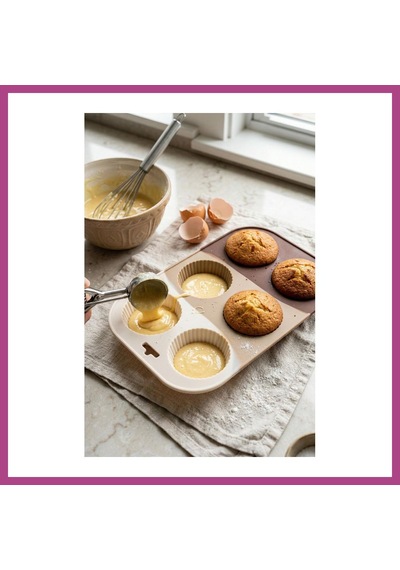 Gees Global Kahve Rengi 6 Lı Silikon Kek Ve Çikolata Kalıbı & Muffin Kabı Pişirme Gereci 16x25 Cm Gbzs