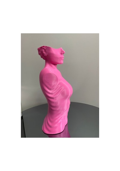 Pembe Renk Dekoratif Takı Mankeni Teşhir Standı 30 Cm Takı Organizer Mücevher Küpe Kolye Sergileme