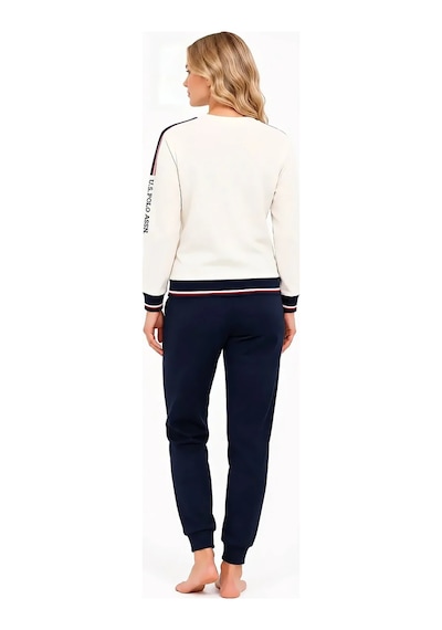 U.S. Polo Assn. Kadın %100 Pamuk Eşofman Takımı Us-polo-assn-20291-ekru