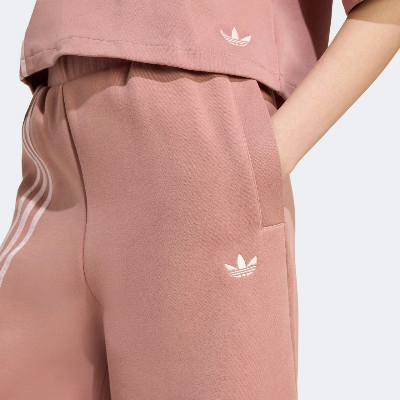 adidas 3 Stripes Pant Kadın Kahverengi Pantolon Jw3621 Pembe