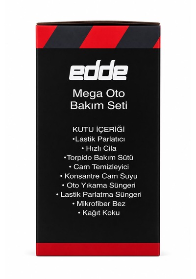 Edde 9'lu Araba Araç Oto Mega Oto Bakım Seti 9 Parça Ürün