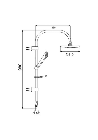 Newarc 440530 Premium Duş Ünitesi Krom