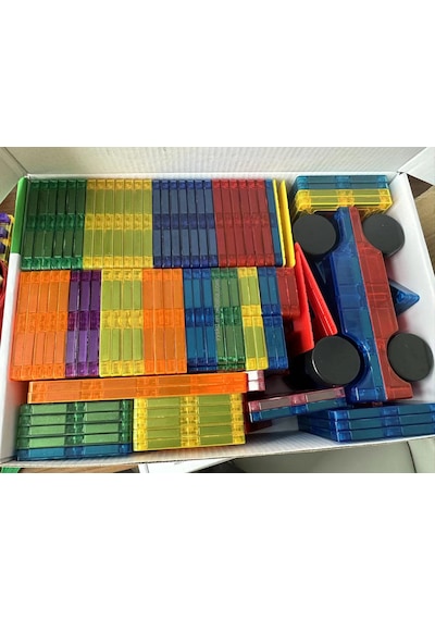 Montessori 3d Manyetik Yapı Taşları Çocuklar İçin Abs Çevre Dostu Mıknatıs Yapı Taşları