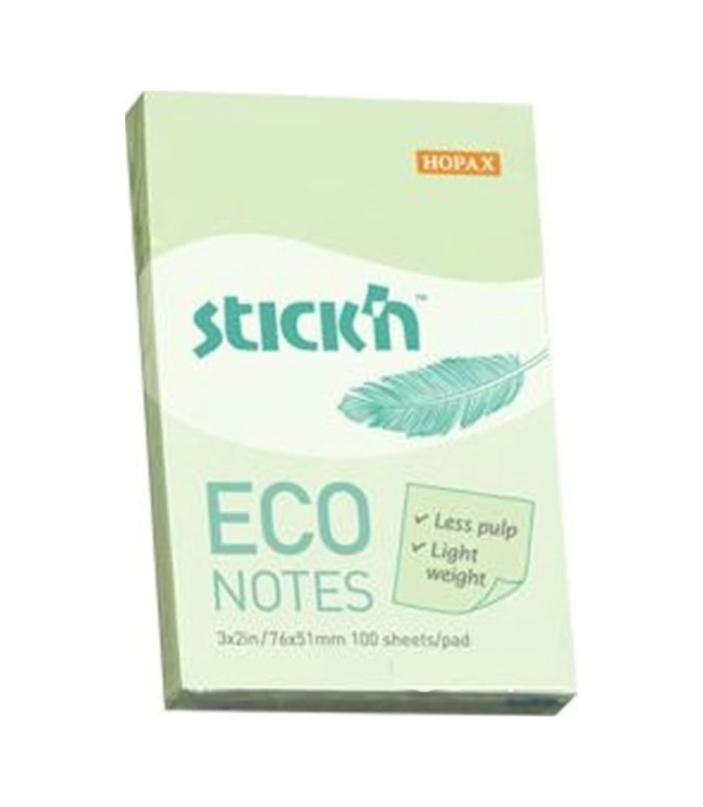 - Stickn 76x51 Mm Eco Notes Pastel Yeşil 100 Yaprak