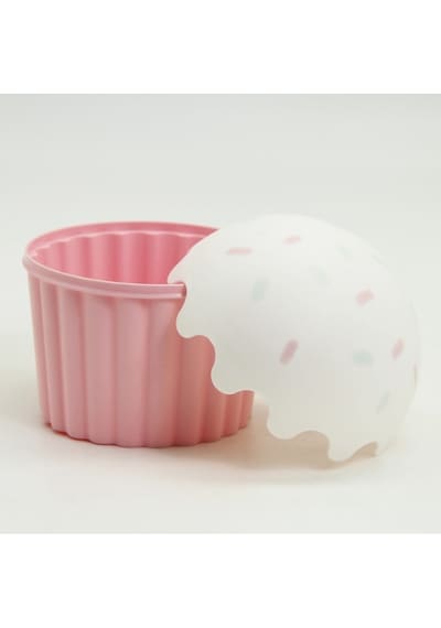 Plastik Saklama Kabı Cupcake Şeklinde Kilit Mekanizmalı 1200 Ml Çok Renkli