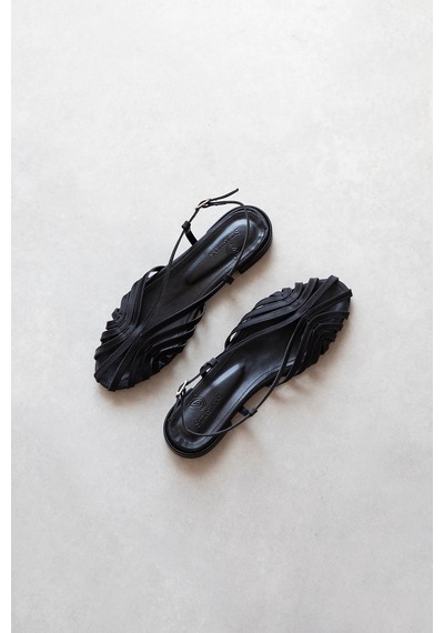 Wolk Shoes Lester Kadın Biyeli Saten Babet Siyah