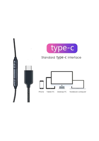 AKG 345YGDSDVBNJU Type-C Kulak İçi Kulaklık