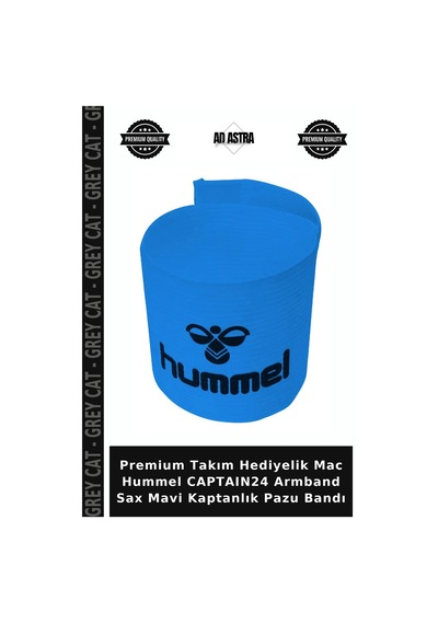 Premium Takım Hediyelik Mac Hummel Captaın24 Armband Sax Mavi Kaptanlık Pazu Bandı