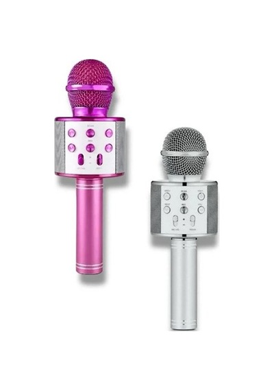 Kablosuz Bluetooth Karaoke Mikrofonu Ve Hoparlörlü Taşınabilir Ses Sistemi