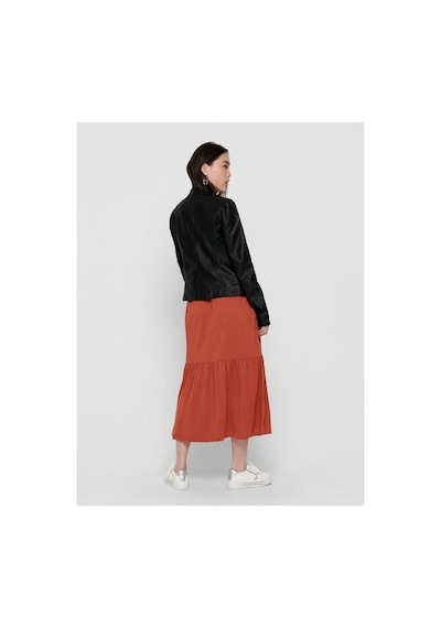 Only Onlbandıt Faux Leather Bıker Otw Noos Siyah Kadın Deri Ceket 15081400 Blk