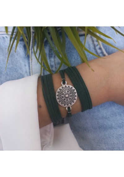 Antik Wrap Bileklik Haki