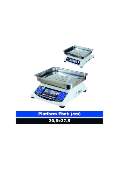 Tem Ata 15 Kg 2 Gr Fiyat Hesaplamalı Terazi Onaylı