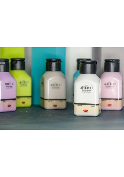 Akrilik Boya 8x75ml Pastel Smoky Renkler Set Renkli