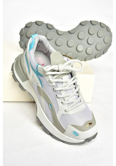 Fox Shoes S312213109 Beyaz Kalın Tabanlı Spor Ayakkabı Sneakers Beyaz