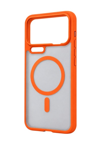 Xiaomi Mi 17 Pro Max Loji Magsafe Kapak - Turuncu Standart