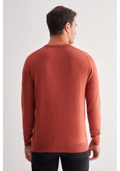 İmza Kiremit Bisiklet Yaka Cepsiz Comfort Fit Classic Yünlü Triko Kazak 1012255006 Kiremit İmza Kiremit Bisiklet Yaka Cepsiz Comfort Fit Classic Yünlü Triko Kazak 1012255006 Kiremit