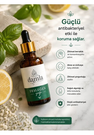 Biodamla Natural Fesleğen Yağı 10 Ml