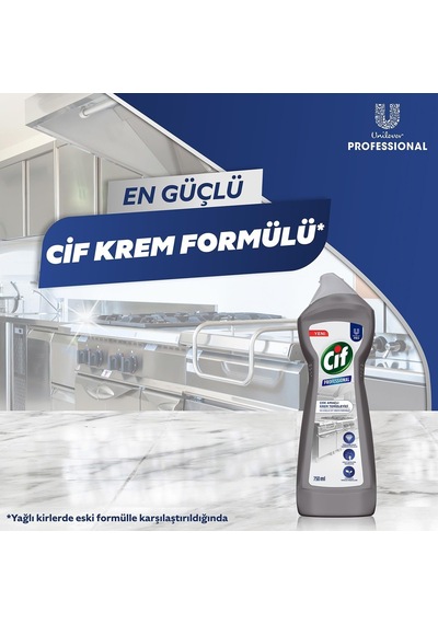 Cif Profesyonel Çok Amaçlı Krem Temizleyici 750 Ml 10'lu Set