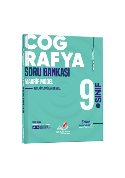 Kondisyon Virtüöz 9.sınıf Coğrafya Soru Bankası Maarif Model